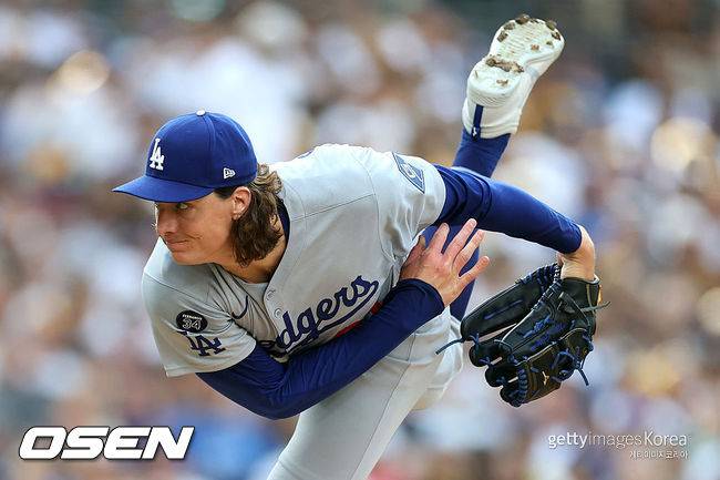 [사진] LA 다저스 타일러 글래스노우. ⓒGettyimages(무단전재 및 재배포 금지)