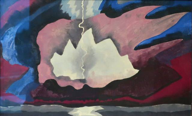 ▲Thunder Shower (1940), Arthur Dove (American, 1880-1946)