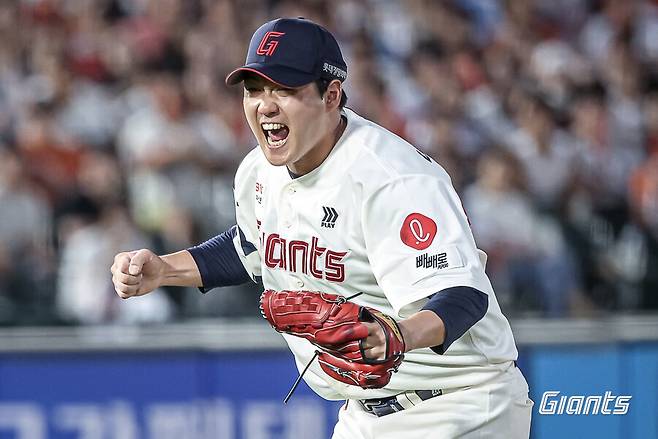 ▲ 올 시즌 롯데 국내 선발 투수 중 가장 안정적인 활약을 보여주고 있는 나균안 ⓒ롯데 자이언츠