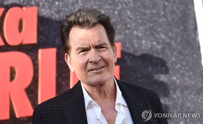 지난 4일 넷플릭스 다큐멘터리 시사회 참석한 배우 찰리 신 [AFP=연합뉴스. 재판매 및 DB 금지]