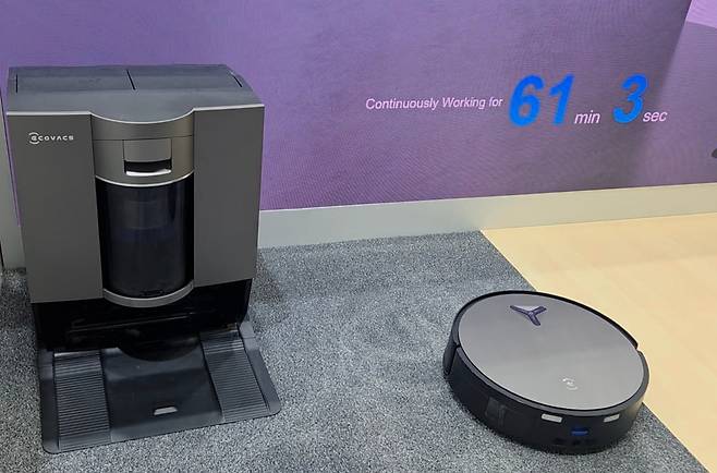 유럽 최대 가전·IT 전시회 'IFA 2025'에서 에코백스가 공개한 GaN(질화갈륨) 고속 충전 기술./최지희 기자