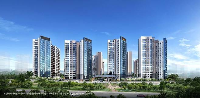 서울 송파구 '힐스테이트 e편한세상 문정' 투시도. 현대엔지니어링 제공