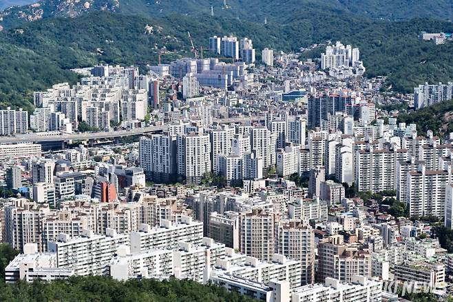 서울시 내 아파트 단지 전경. 쿠키뉴스 자료사진