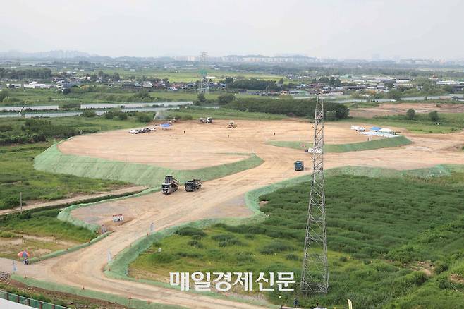 LH가 조성하는 수도권 한 공공택지지구 전경 [매경DB]