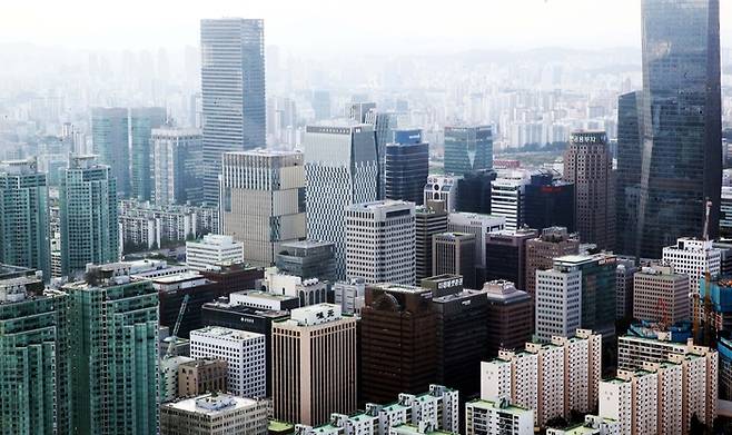 63빌딩에서 바라본 여의도 증권가. (매경DB)