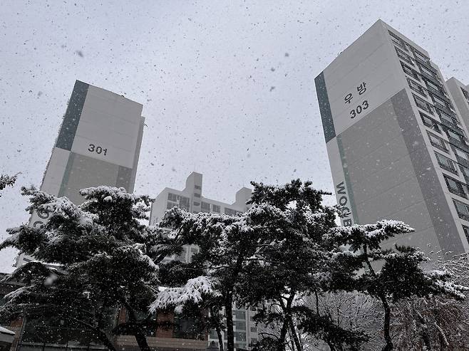 1기 신도시 선도지구로 선정된 분당 샛별마을 우방아파트. 박자연 기자