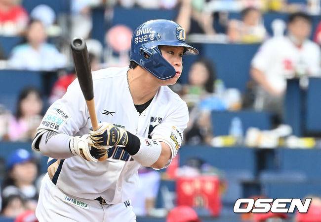 [OSEN=창원, 이석우 기자] NC 다이노스 박세혁 018 2025.09.06 / foto0307@osen.co.kr