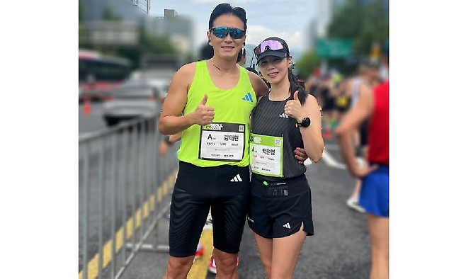 진태현이 암 수술 이후 마라톤 완주 소식을 전했다. 진태현 SNS 캡처