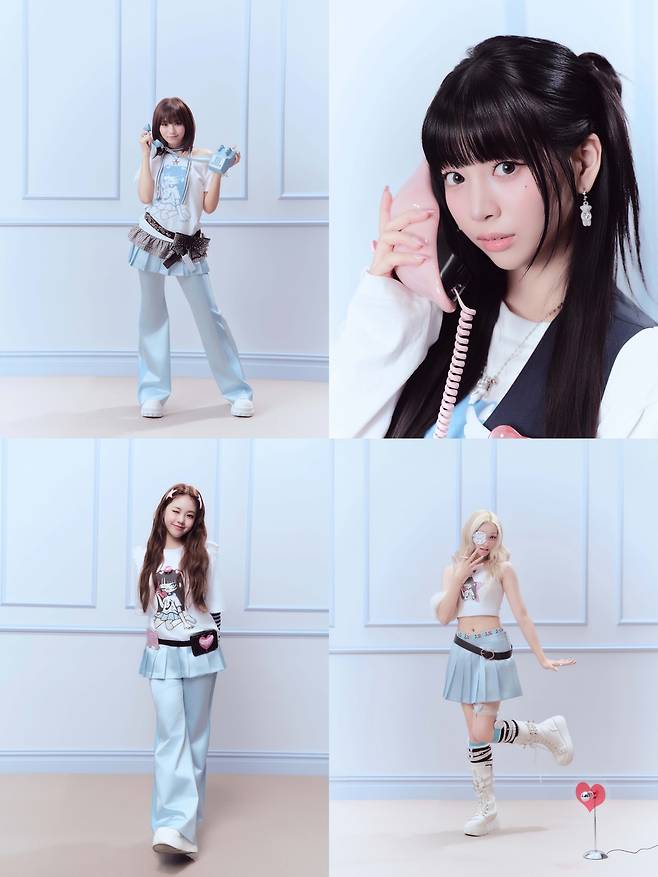 유니스 개인 콘셉트 포토. (왼쪽 위부터 시계방향으로 진현주, 나나, 젤리당카, 오윤아). F&F엔터테인먼트