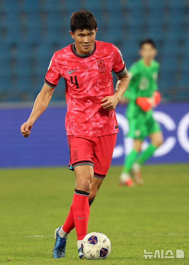 한국 축구대표팀 수비수 김민재. /사진=뉴시스
