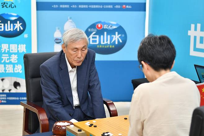 농심백산수배에서 한국에 첫 승리를 안긴 조훈현 9단. (한국기원 제공)
