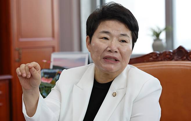 국민의힘 소속 임이자 기획재정위원장이 2일 서울 여의도 국회에서 조선비즈와 인터뷰를 갖고 있다./남강호 기자