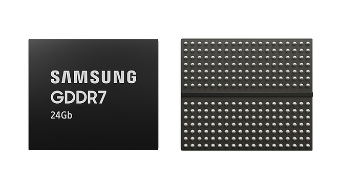 삼성전자 24Gb GDDR7 D램. (사진=삼성전자)