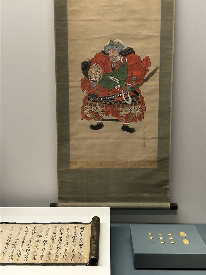 다케다 신겐의 초상화와 관련 유물. /연합뉴스