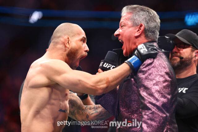 파이팅 너즈 소속 페더급 파이터 제앙 실바(왼쪽)./게티이미지코리아