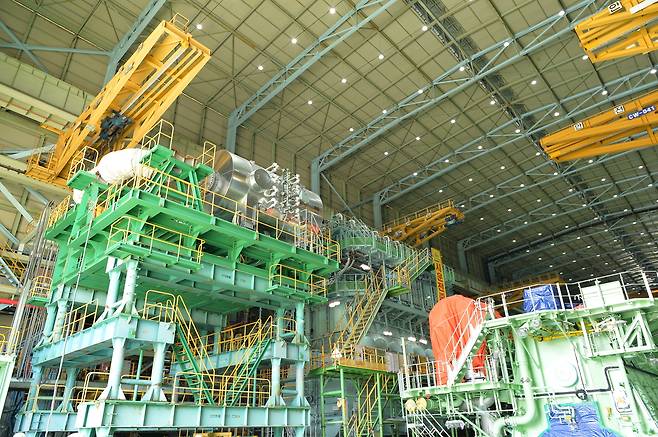 한화엔진 창원공장 내부 모습. [한화엔진 제공]