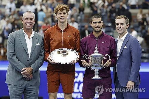 신네르와 알카라스 [EPA=연합뉴스]