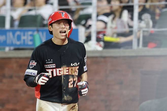▲ 올 시즌 리그 최고의 재발견 중 하나로 뽑히는 김호령 ⓒKIA타이거즈