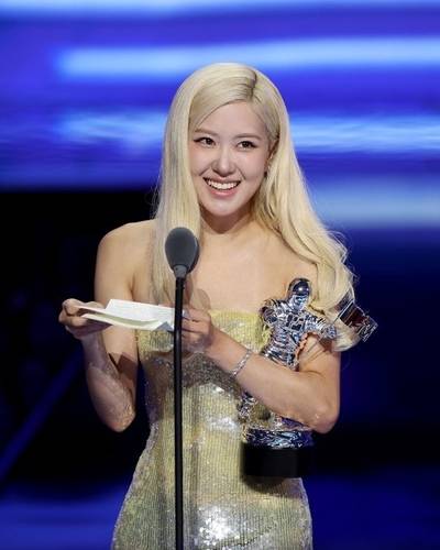 블랙핑크 로제, MTV VMA '올해의 노래' 수상 [MTV VMA 공식 엑스(X·옛 트위터) 캡처. 재판매 및 DB 금지]