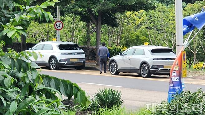 정차 중인 택시. ⓒ제주의소리