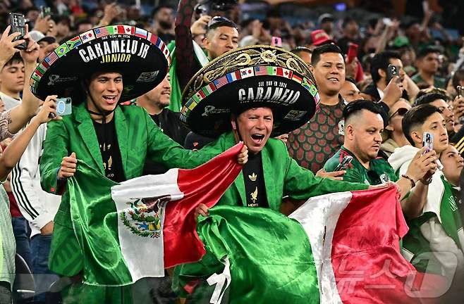 멕시코를 응원하는 팬들 ⓒ AFP=뉴스1