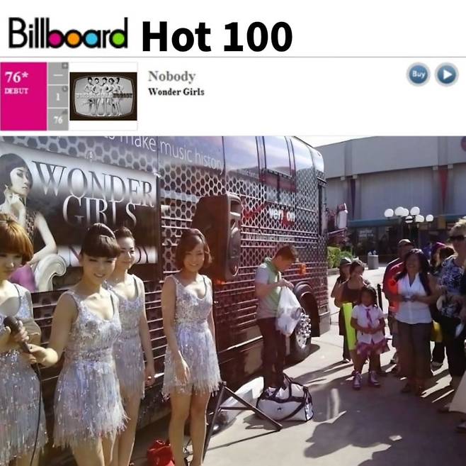 박진영 대중문화교류위원회 공동위원장이 9일 인스타그램에 올린 2009년 당시 원더걸스 사진./ 인스타그램