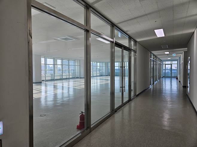 서울 금천구 가산동 가산디지털단지역 인근 한 지식산업센터 공실. /방재혁 기자