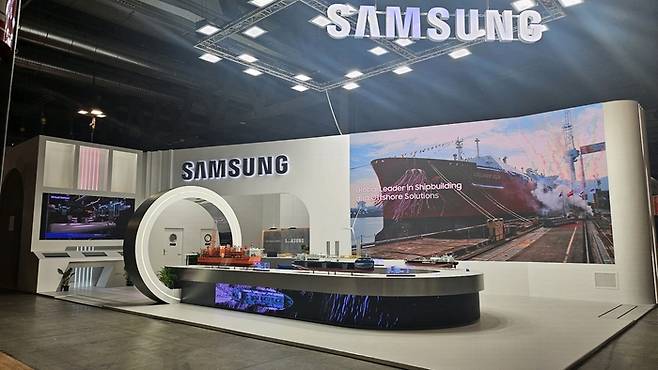 삼성중공업 가스텍 2025 전시부스 전경. 삼성중공업