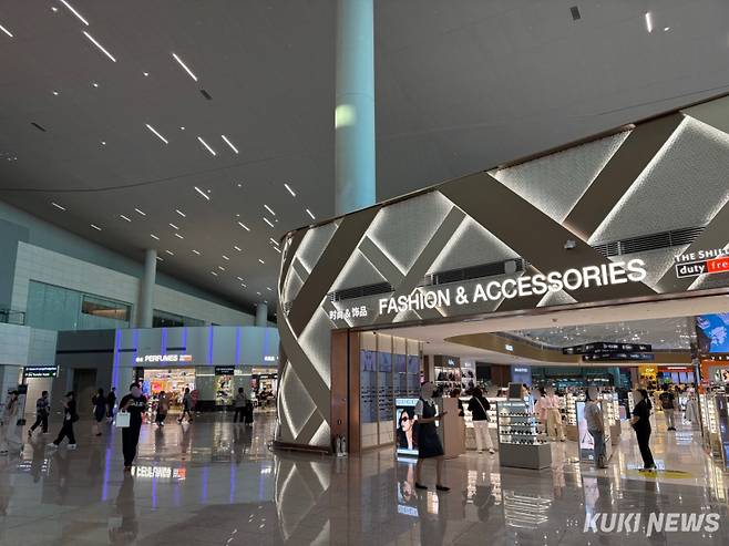 인천국제공항 면세점 내부 전경. 이다빈 기자