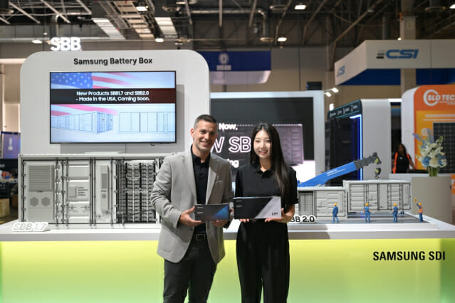 삼성SDI의 RE+ 2025 전시 부스<삼성SDI>