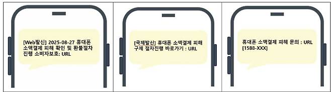 스미싱 문자 예상 문구/사진=KISA