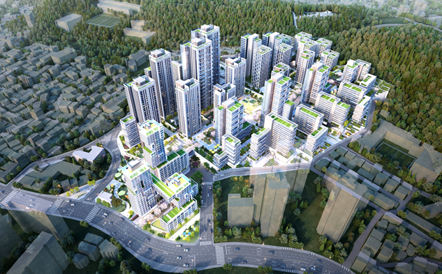 신림8구역 재개발 사업으로 조성될 아파트 단지 조감도. 사진 제공=관악구