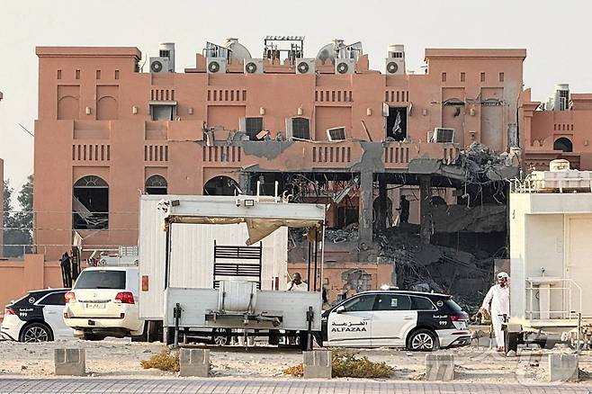 9일(현지시간) 이스라엘이 카타르 도하의 한 건물을 공습해 그 안에 있던 하마스 지도부를 공격했다. 2025.09.09. ⓒ 로이터=뉴스1