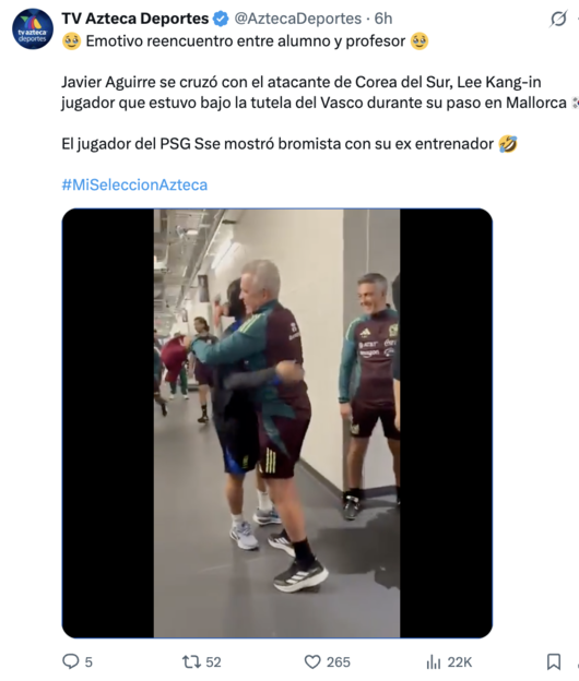 [사진] TV 아즈테카 데포르테 소셜 미디어 계정