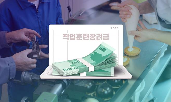 직업훈련장려금. 그래픽=김연아 기자.&nbsp;