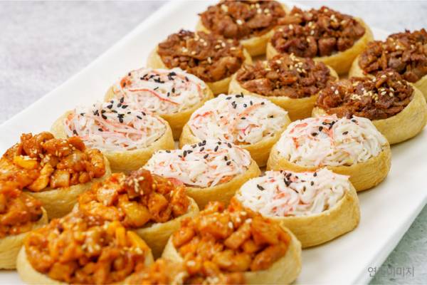 하동 복을만드는사람들의 저당유부초밥. /복을만드는사람들