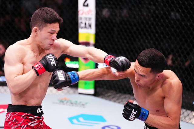 UFC 무대에서 뛰고 있는 박현성의 경기 모습. UFC 제공