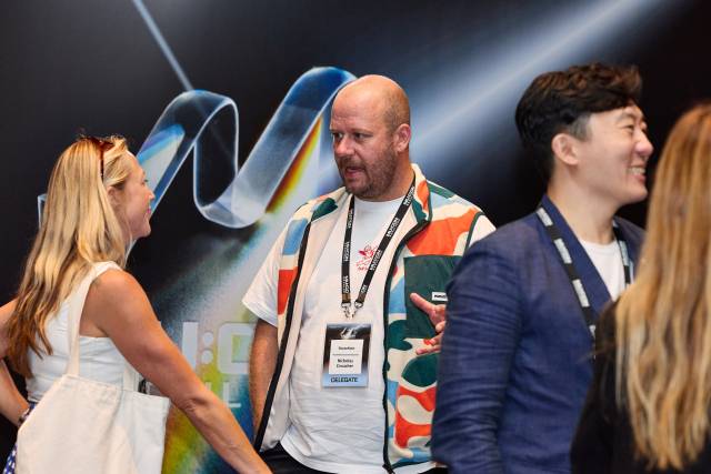 국내외 대중음악 관계자들이 10일부터 한국콘텐츠진흥원 주최로 용산구 한남동 그랜드 하얏트 서울에서 개최되고 있는 ‘뮤콘(MU:CON) 2025’에 참석해 비즈니스 미팅을 하고 있다. 사진 제공=콘진원