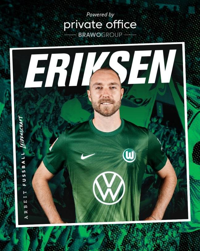 ▲ 에릭센은 이제 독일 무대에서 마지막 불꽃을 태우려 한다. 여전히 창조적인 패스로 경기를 지배할 수 있을지, 그리고 경험과 리더십으로 볼프스부르크에 어떤 가치를 더할지가 관심사다. 기적 같은 복귀를 넘어, 굴곡진 여정 속에서도 빛을 잃지 않는 플레이메이커의 이야기는 아직 끝나지 않았다. ⓒ 볼프스부르크