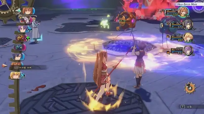 ▲ 턴 안 보고 대비 안 했다가 광역기 한 방에 파티 전멸 직전. 서브 어빌리티 덕에 가까스로 위기는 모면했다