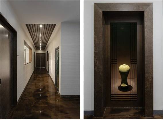 명품의 시간성을 간직한 실내 공간