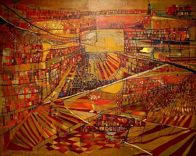 페기 구겐하임 미술관
비에이라 다 실바 'The Library'(1949).