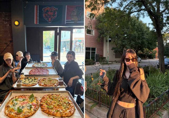 르세라핌 사쿠라가 시카고를 즐겼다./사쿠라 인스타그램