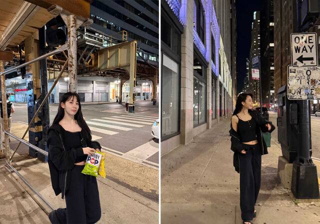 르세라핌 사쿠라가 시카고를 즐겼다./르세라핌 인스타그램