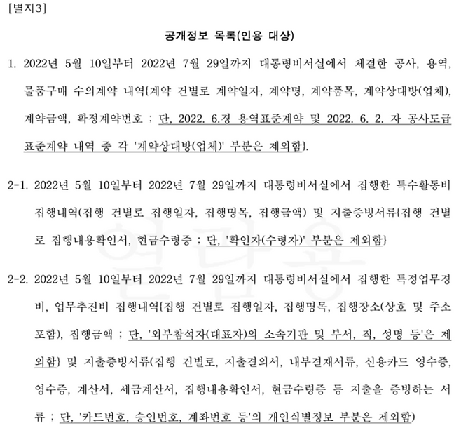 ▲뉴스타파가 윤석열 정부 대통령비서실을 상대로 진행한 정보공개 행정소송의 대법원 확정 판결문