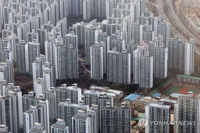 강남 아파트 단지 전경. 연합뉴스