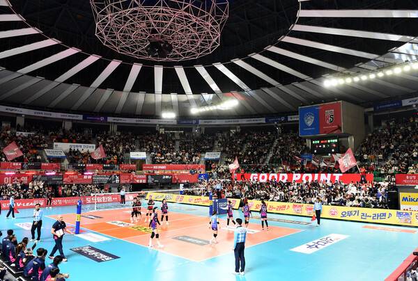 프로배구 경기장면(사진=KOVO)