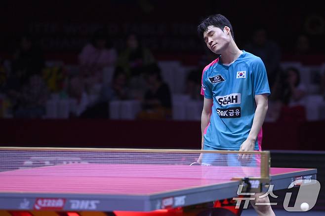 한국 탁구 장우진. 2025.5.23/뉴스1 ⓒ News1 사진공동취재단