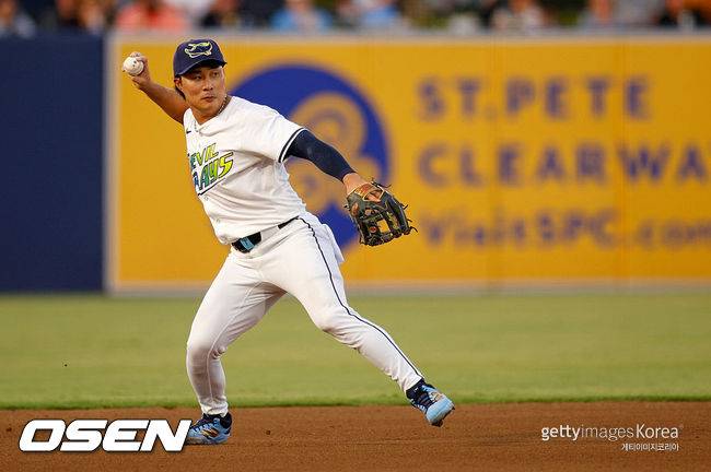 [사진] 탬파베이 시절 김하성. ⓒGettyimages(무단전재 및 재배포 금지)