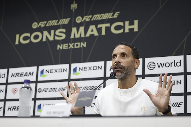 리오 퍼디난드가 13일, 2025 아이콘 매치 기자회견에 참석했다. FA포토